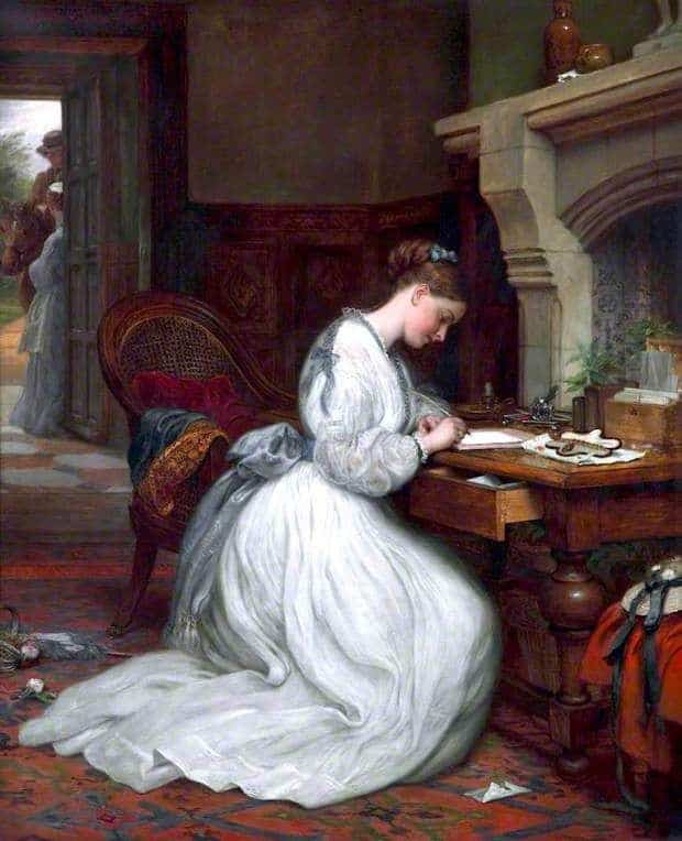 Yes or No, 1873 by Charles West Cope