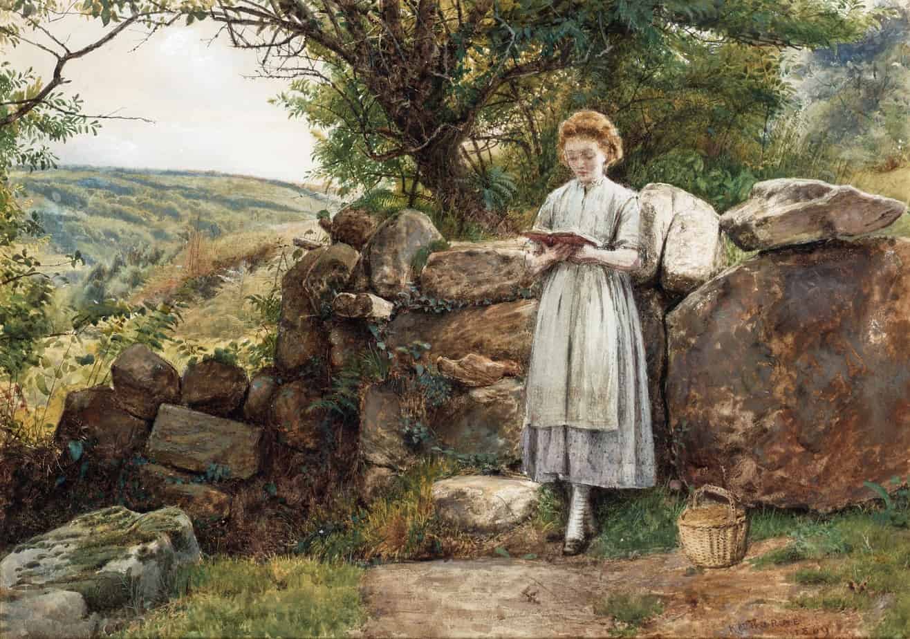 George Goodwin Kilburne - A Peaceful Read 1869