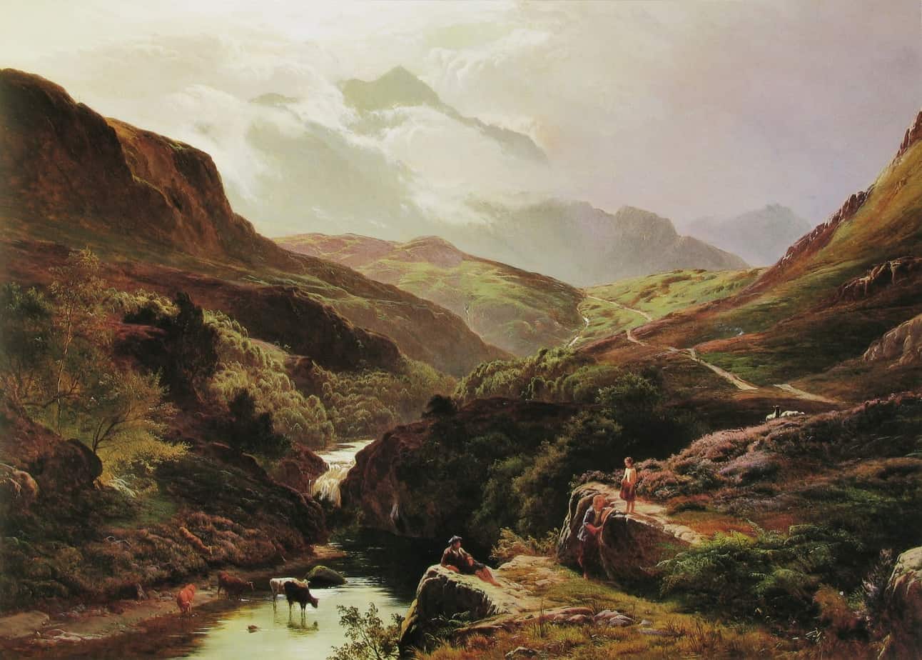 Sidney Richard Percy - Road to Loch Turret 1868