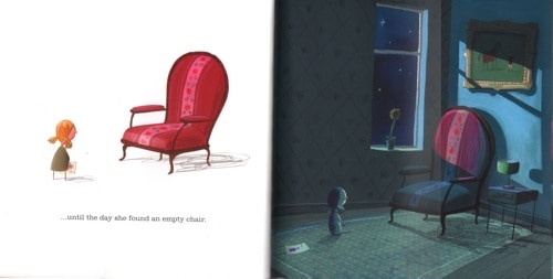 Empty Chair In The Heart and the Bottle by Oliver Jeffers
