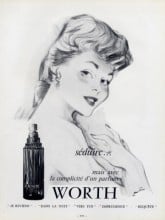 A Je Reviens perfume advertisement from 1955