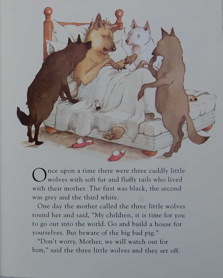 Three Little Wolves opening page