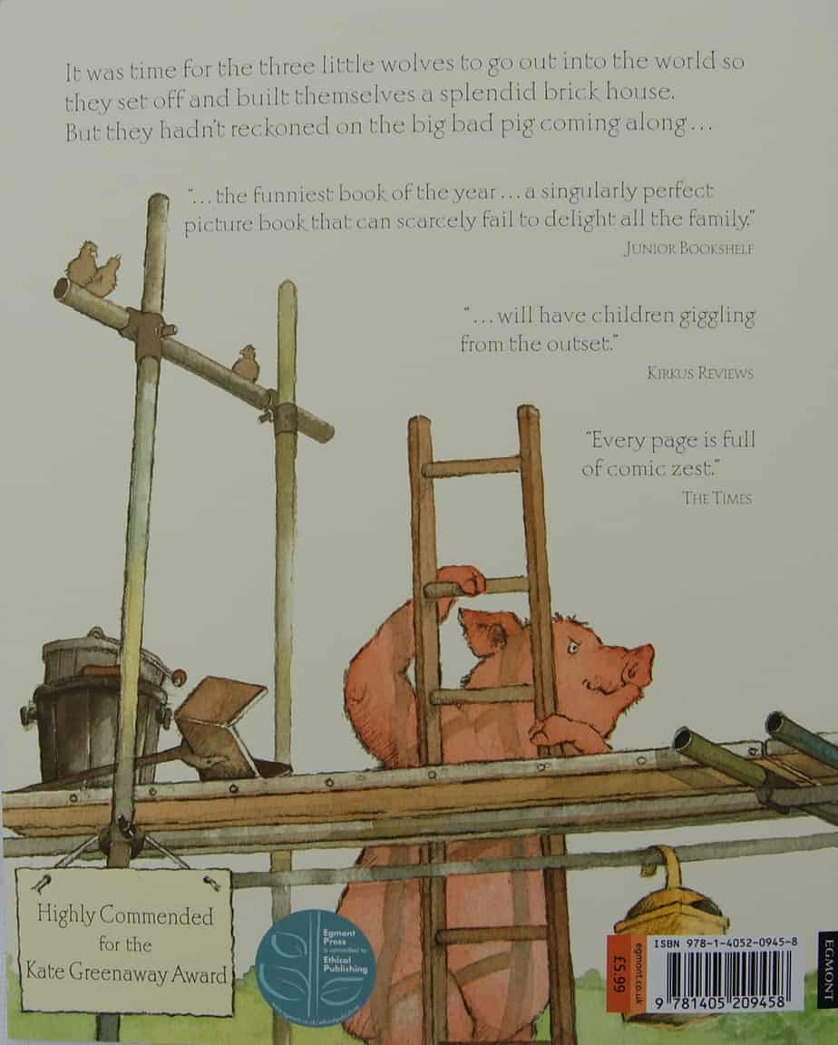 As you can see from the back cover, this book was shortlisted for the Kate Greenaway Award.