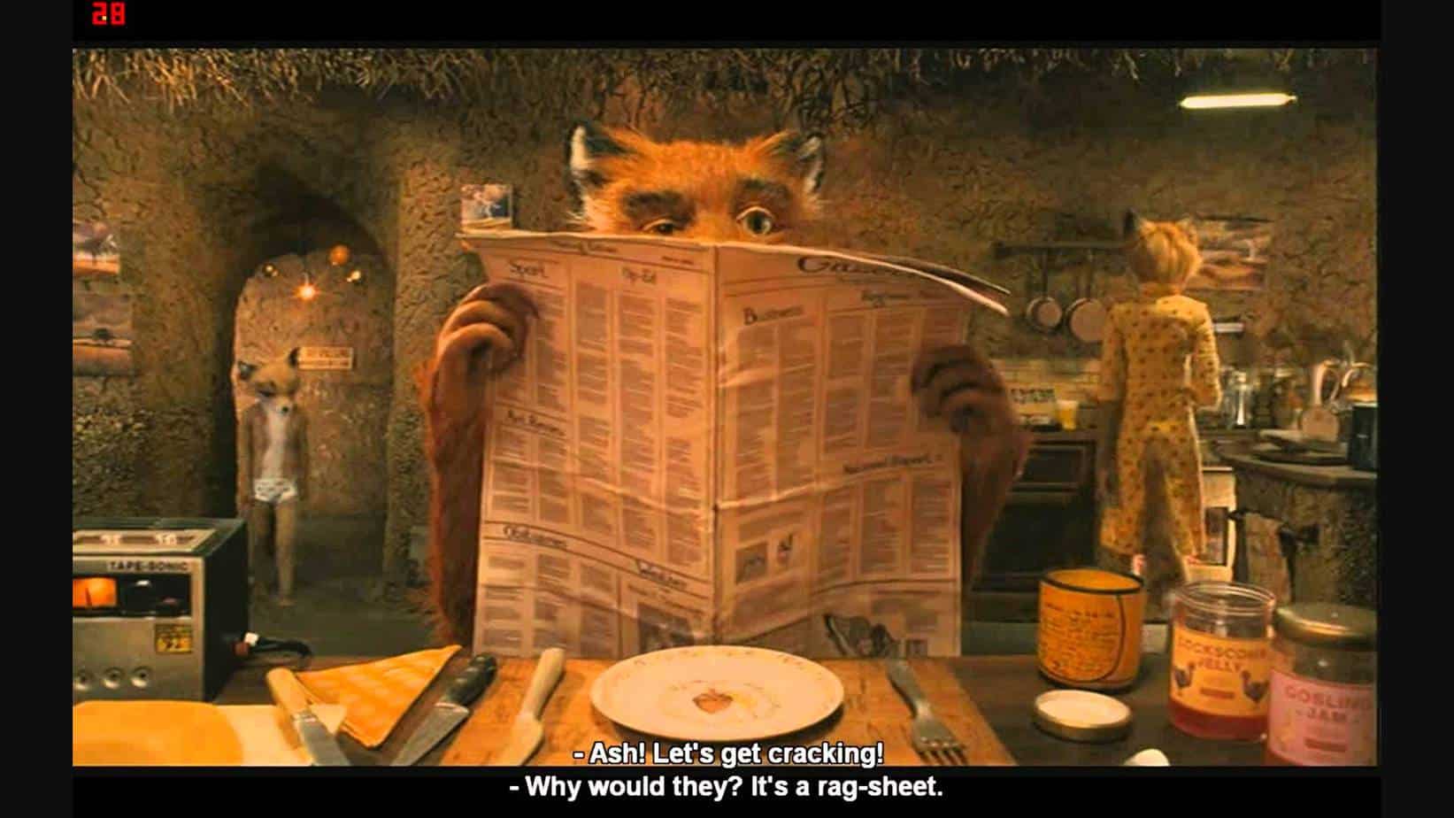 Fantastic Mr Fox breakfast
