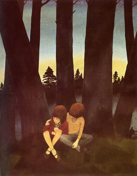 in the dark woods