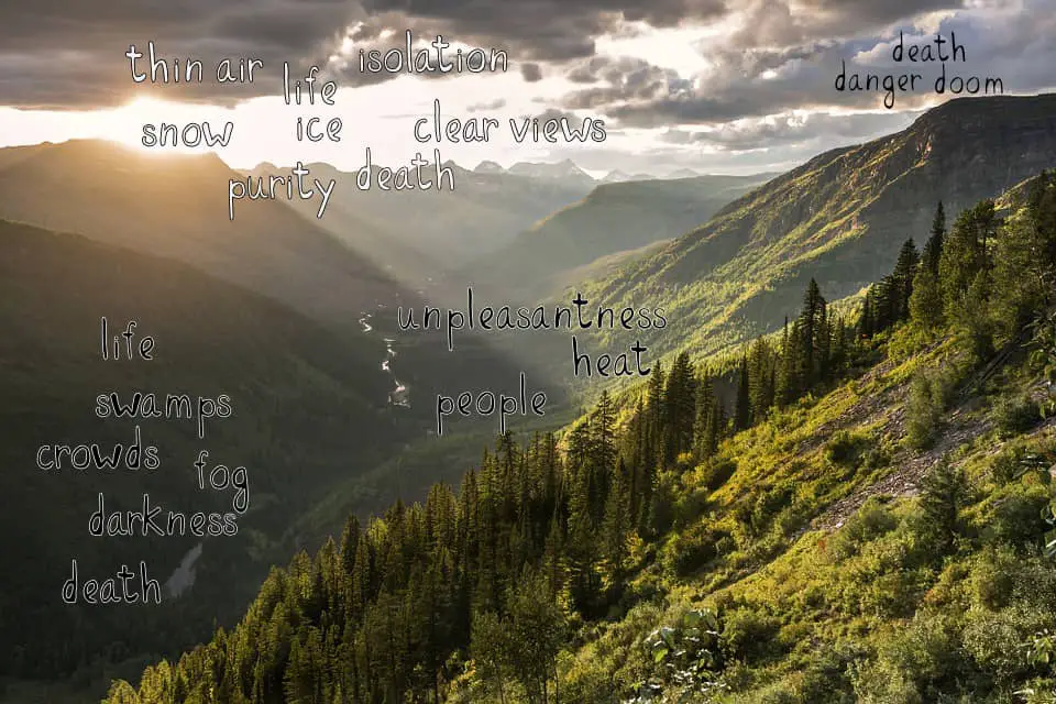 mountains and valleys