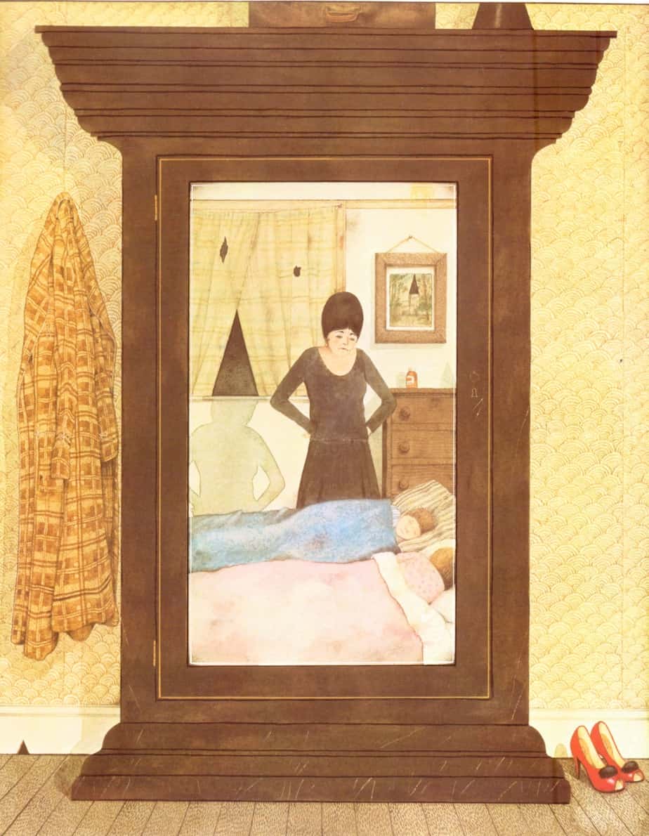 witch shape in curtains