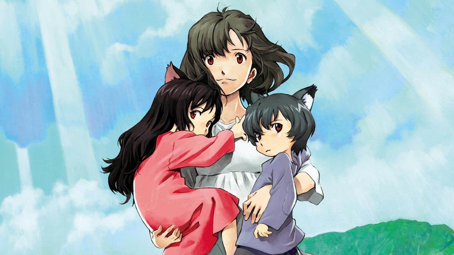 wolf children with mum