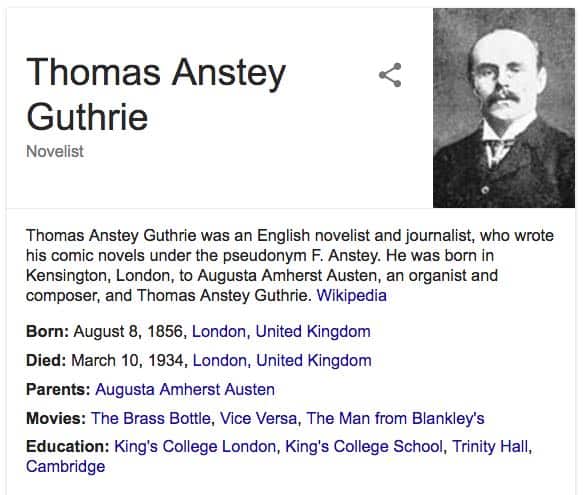 F Anstey