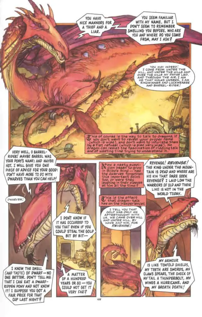 from the graphic novel version of The Hobbit