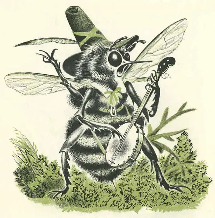 Bumble bee from Froggy Went A Courtin