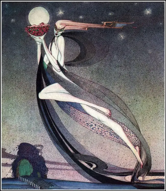 In Powder and Crinoline, 1912 Kay Nielson moon incorporated