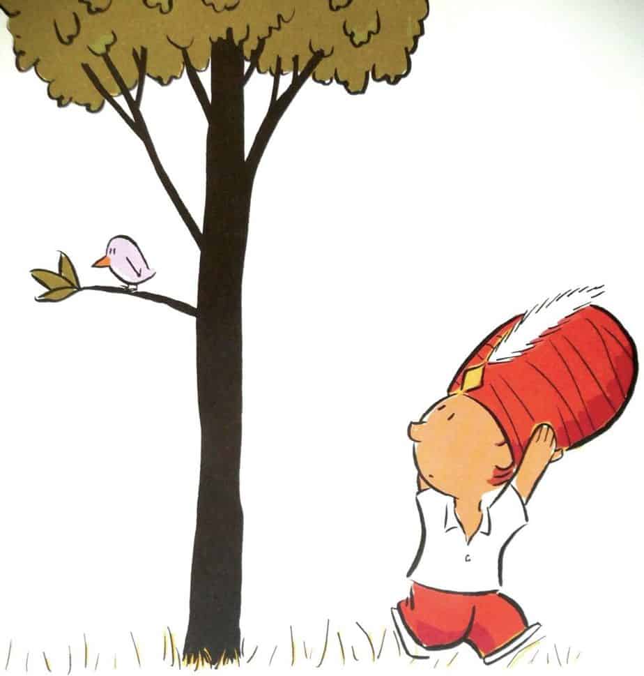 bird is in a tree