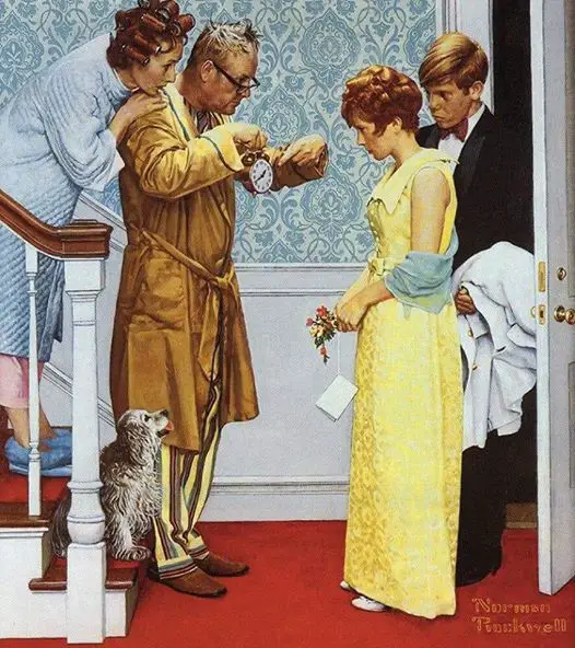 Being late, Norman Rockwell (1894–1978)