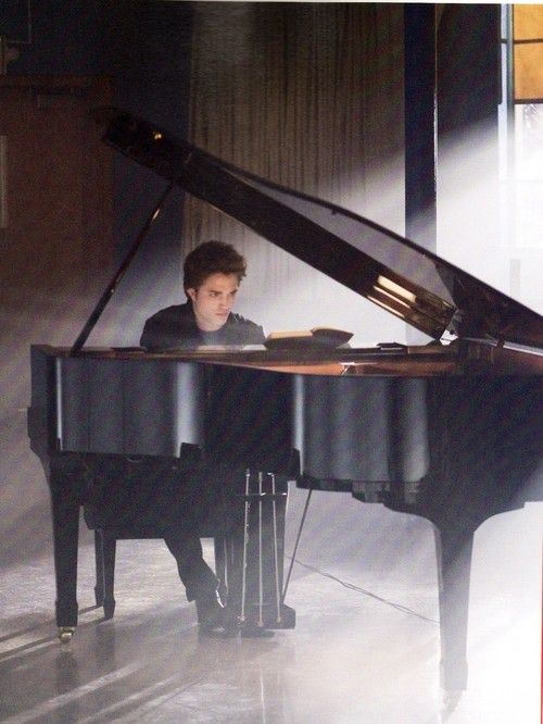 Edward plays piano