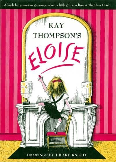 By Kay Thompson, illustrations by Hilary Knight. An adventurous and confident young girl lives on the top floor of a New York hotel with her nanny, a dog, and a turtle.