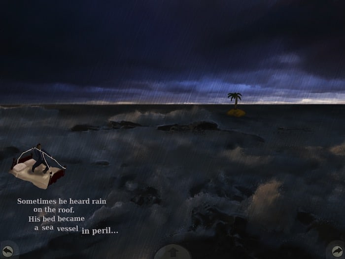 The Artifacts island at sea