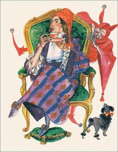 Emperor drinking tea A. Kashkurevich, 1984