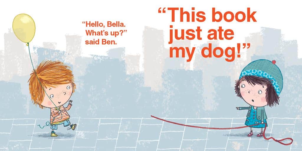 This Book Just Ate My Dog by Richard Byrne (2014) Analysis SLAP HAPPY