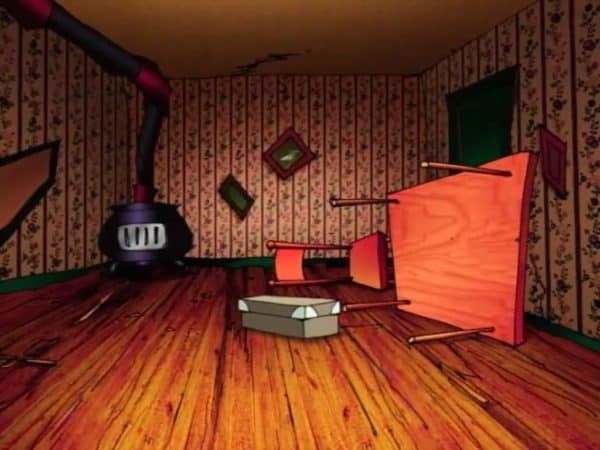 Eustace inside the box