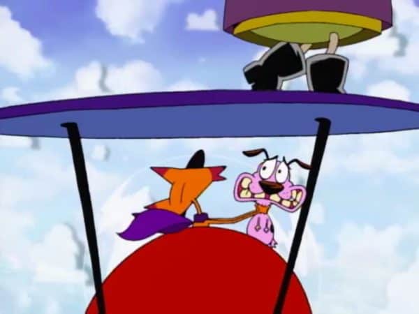 Muriel sleepwalks across the wings of a plane