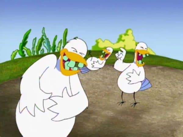 "I don't like birds. They make fun of me!"