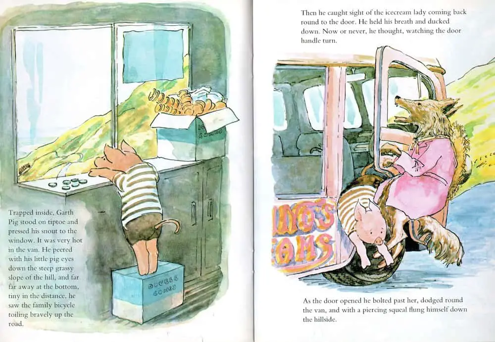 Garth Pig gets himself out of difficulty