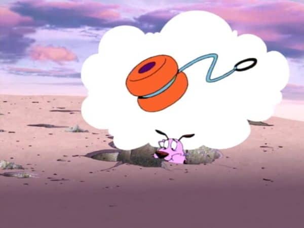 hunting for his yoyo