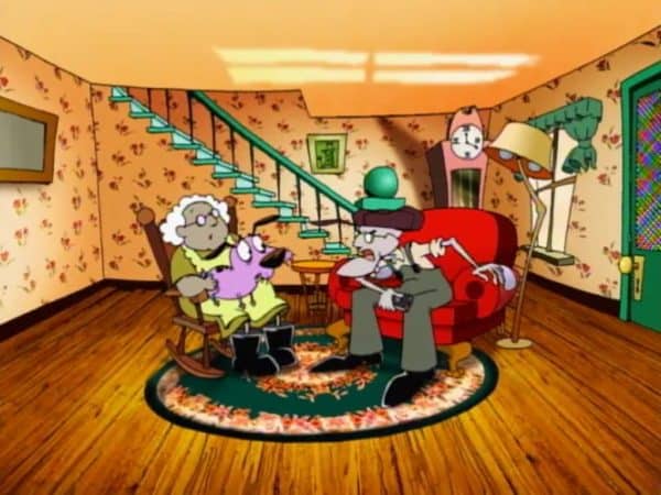 Eustace and Muriel's living room