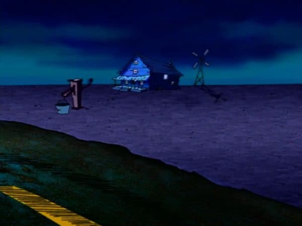 pan shot of the Bagges' house