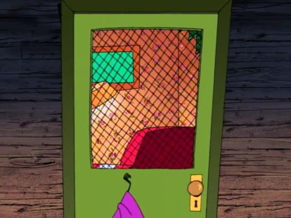 The first we see of Shirley is her eerie hand knocking on the door.