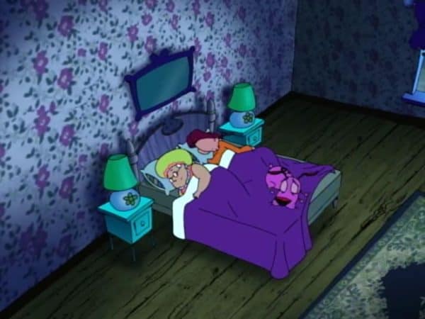 A lot of the Courage stories happen at night, under the ominous cover of purple darkness.