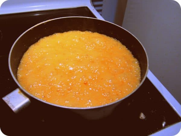 Russian Fudge bringing to the boil