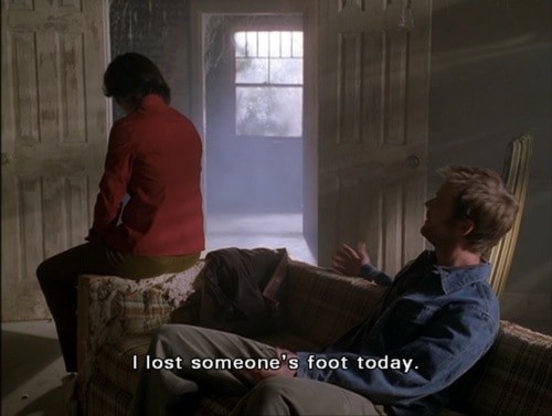 Six Feet Under, like The Blood Bay, uses a severed foot as prop in a darkly humorous episode.