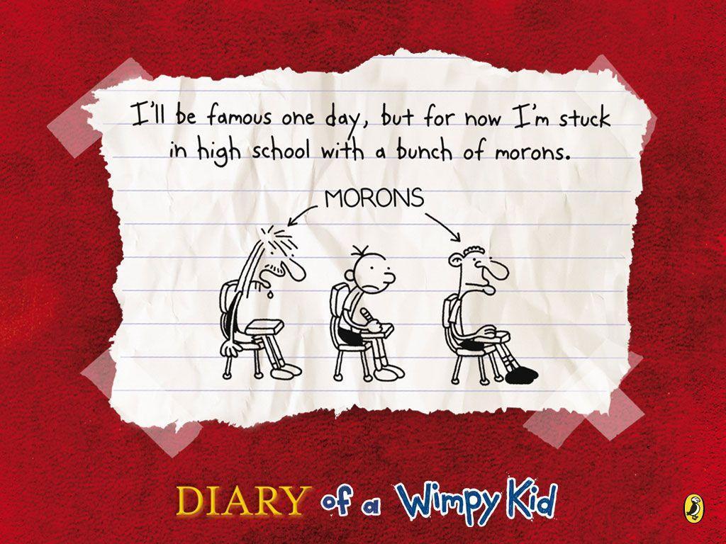 Diary Kid banner morons