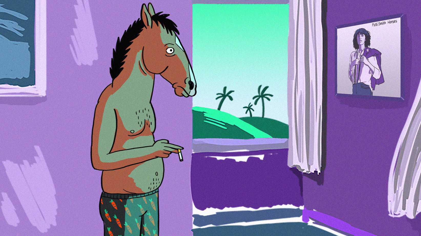 animal white dude default from Bojack Horseman