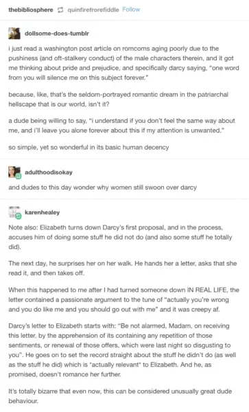 Persistence in Pride and Prejudice