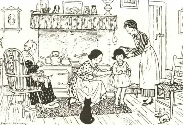 Milly Molly Mandy hair brushing