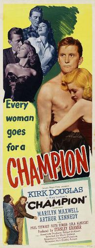 Champion 1949 film poster