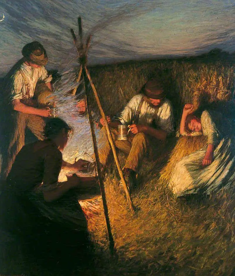 Henry Herbert La Thangue - The Harvesters' Supper