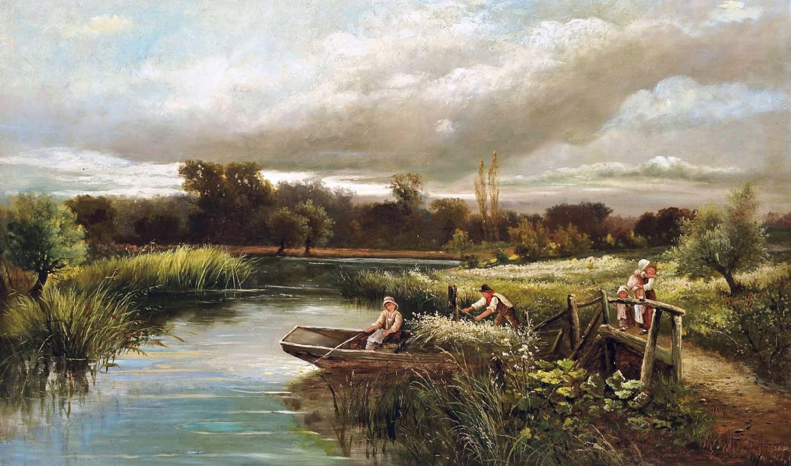 John Clayton Adams - The reed cutter's family