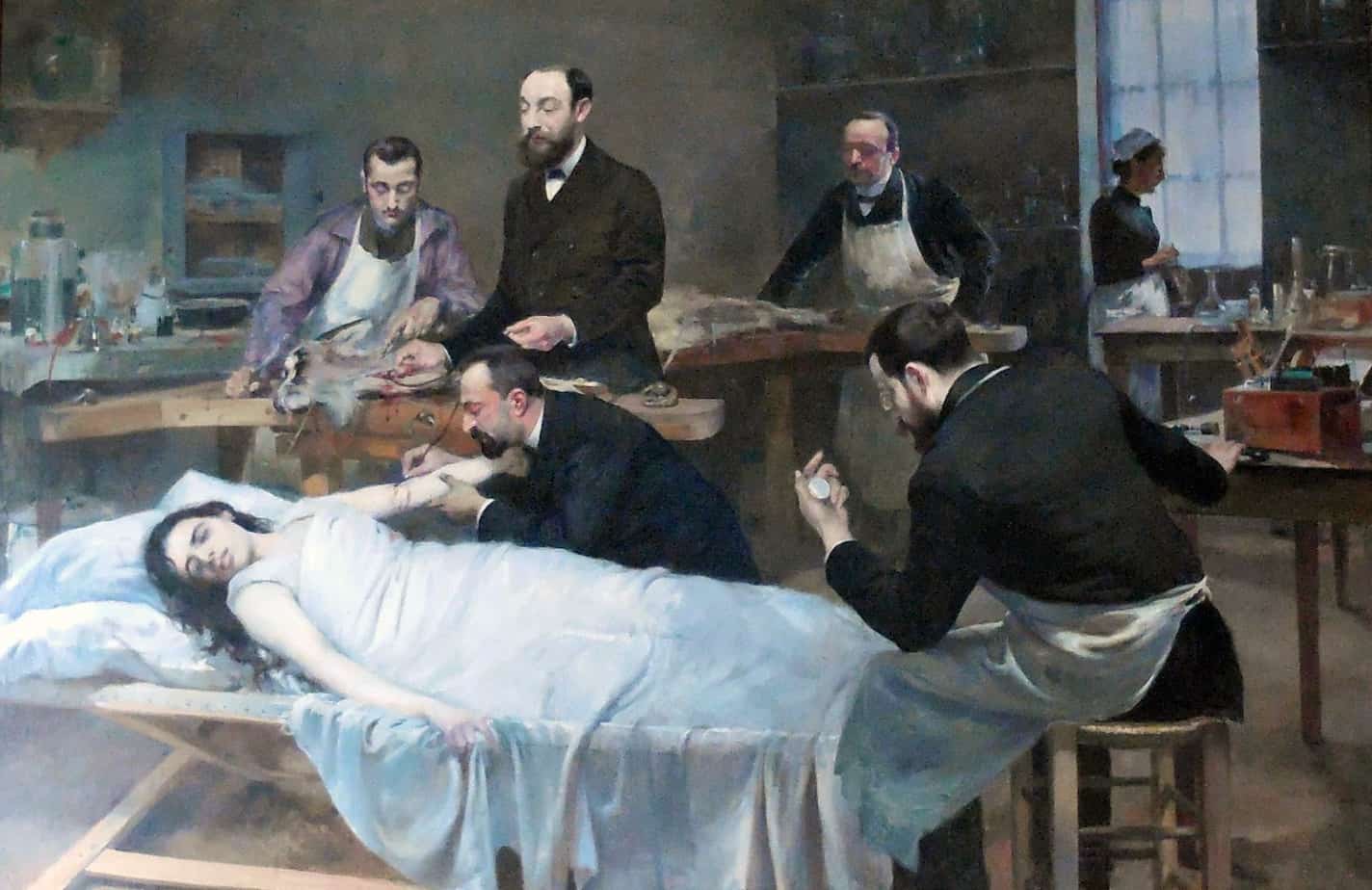 Jules Adler - Transfusion of Goat Blood 1892
