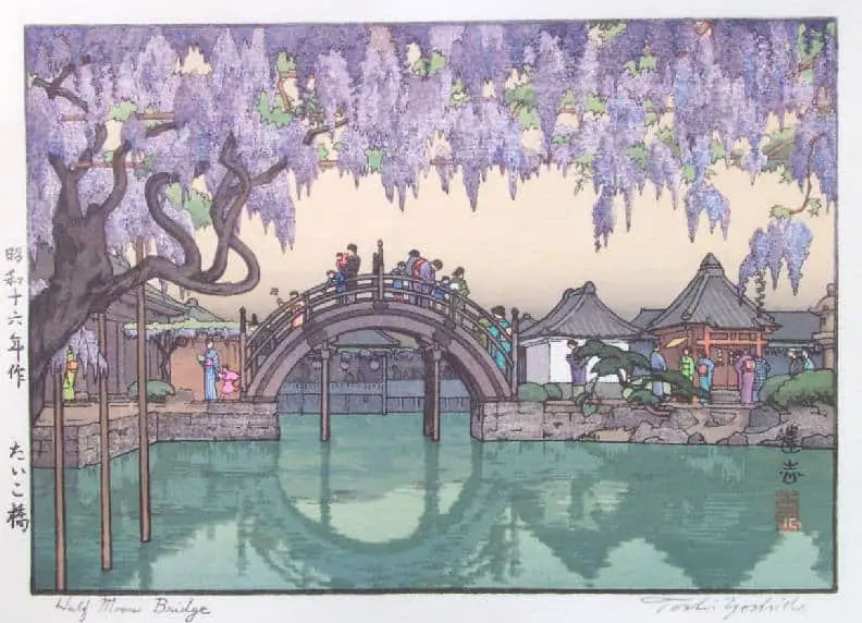 Toshi Yoshida, Half Moon Bridge, 1941