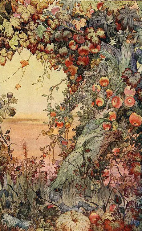 "The fruits of the earth" 1910 ~ Edward Julius Detmold (1883-1957), illustrator of Victorian books may have influenced modern picture book illustrators such as Jill Barklem (Brambly Hedge)