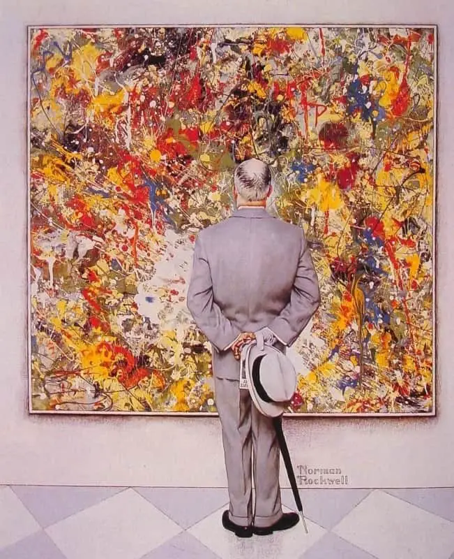 Norman Rockwell, "Expert" (1962) Magazine cover "The Saturday Evening Post" January 13, 1962