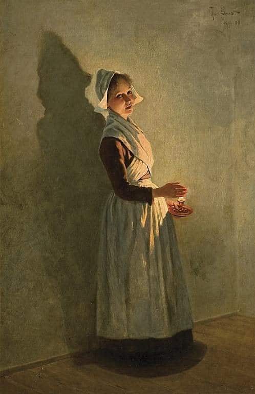 Theodor Grust, (German, 1859 - 1919) Candlelight