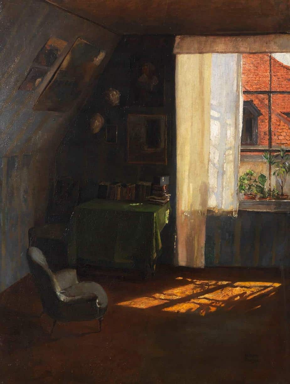 Wilhelm Roegge (German, 1829 - 1908) In Atelier, 1900-10