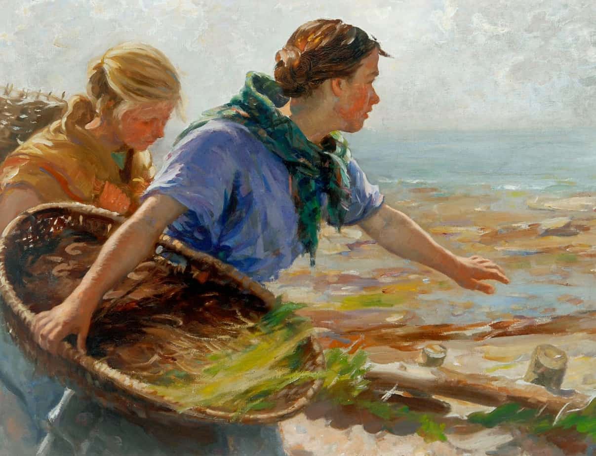 William Marshall Brown - Fishing Girls ca. 1900