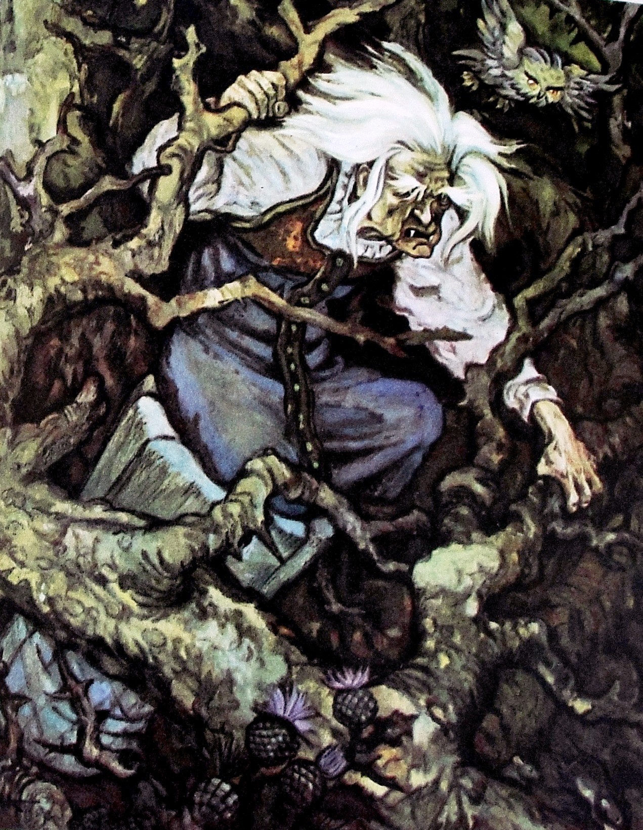 "Baba Yaga" Russian folk tale Illustrator Nikolay Kochergin