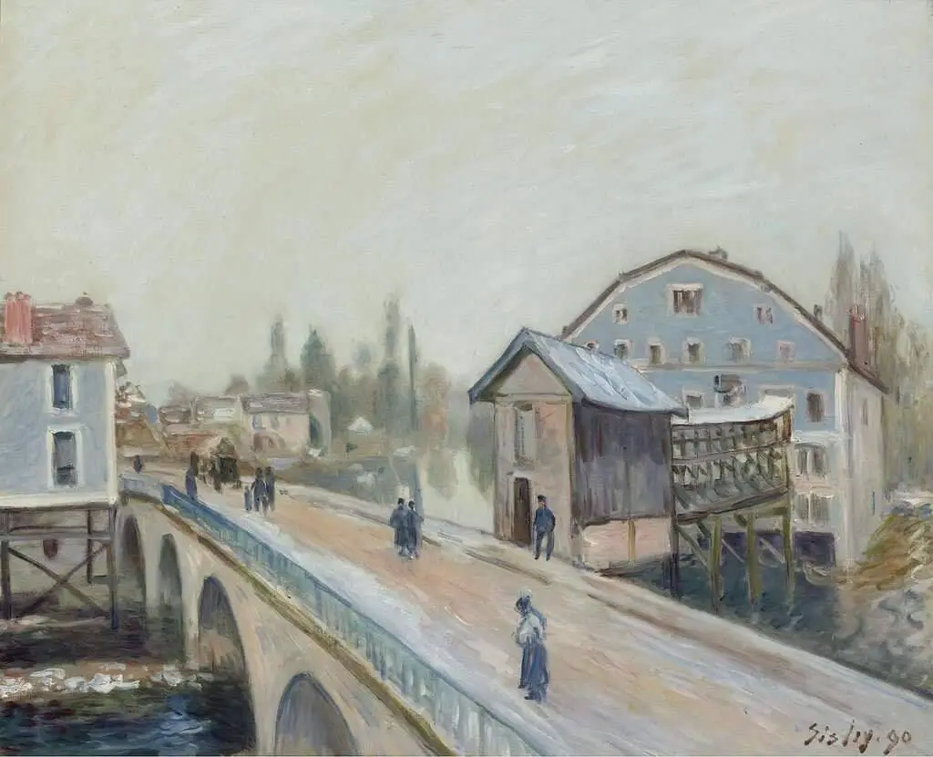 Alfred Sisley (1839 - 1899) The Bridge of Moret, 1890